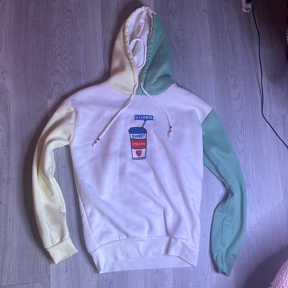 Split color hoodie